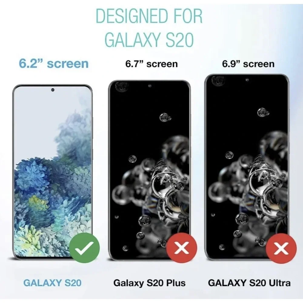 X Clear‎ 3PK Screen Protector for Galaxy S20 (6.2